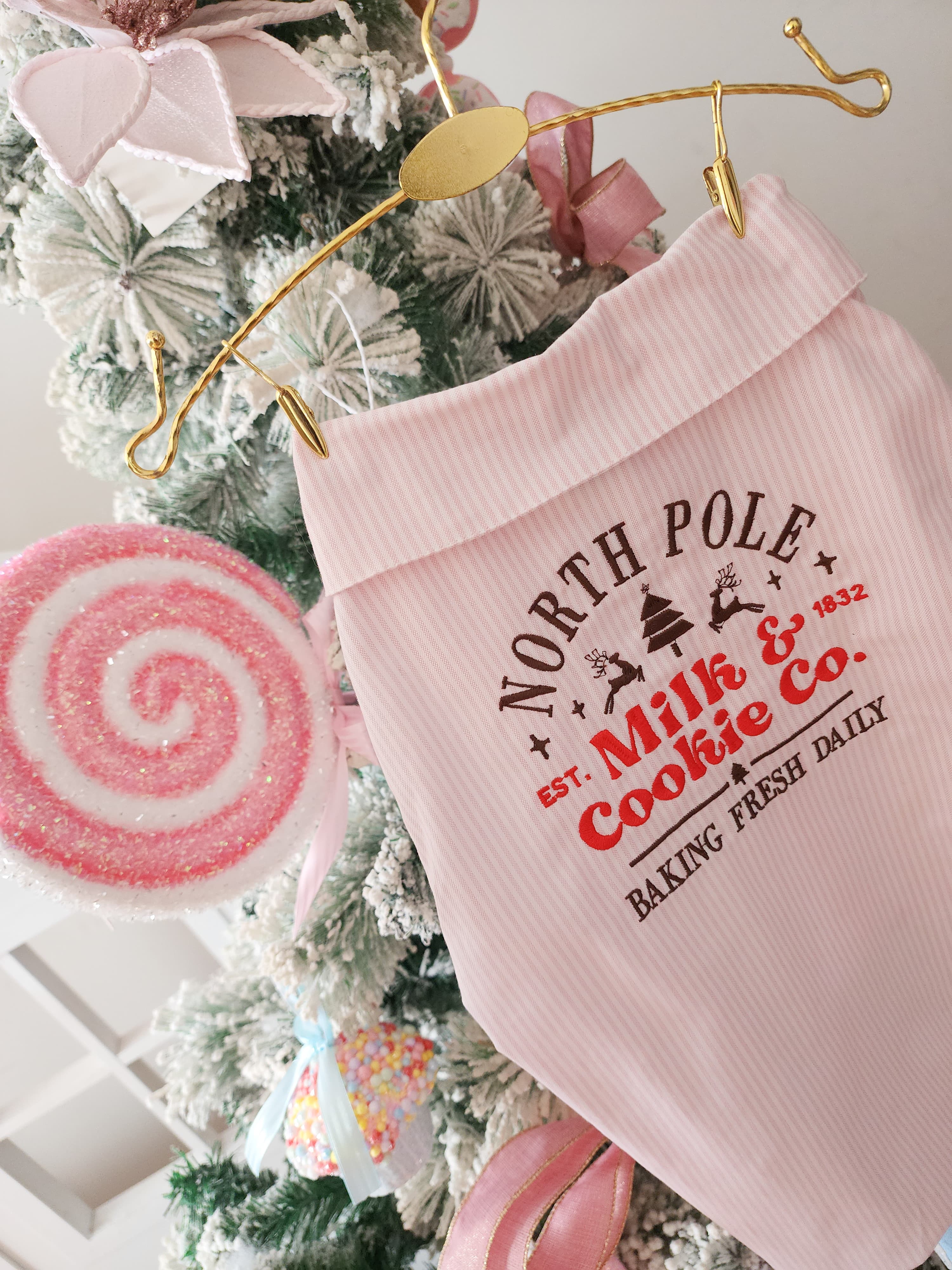CAMISA ROSA NAVIDEÑO A RAYAS