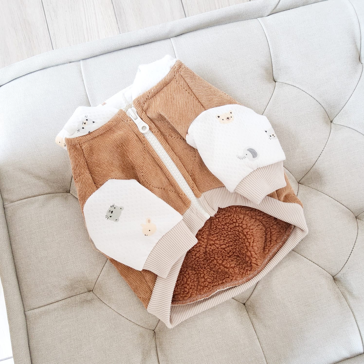 CASACA CAPUCHA CAMEL