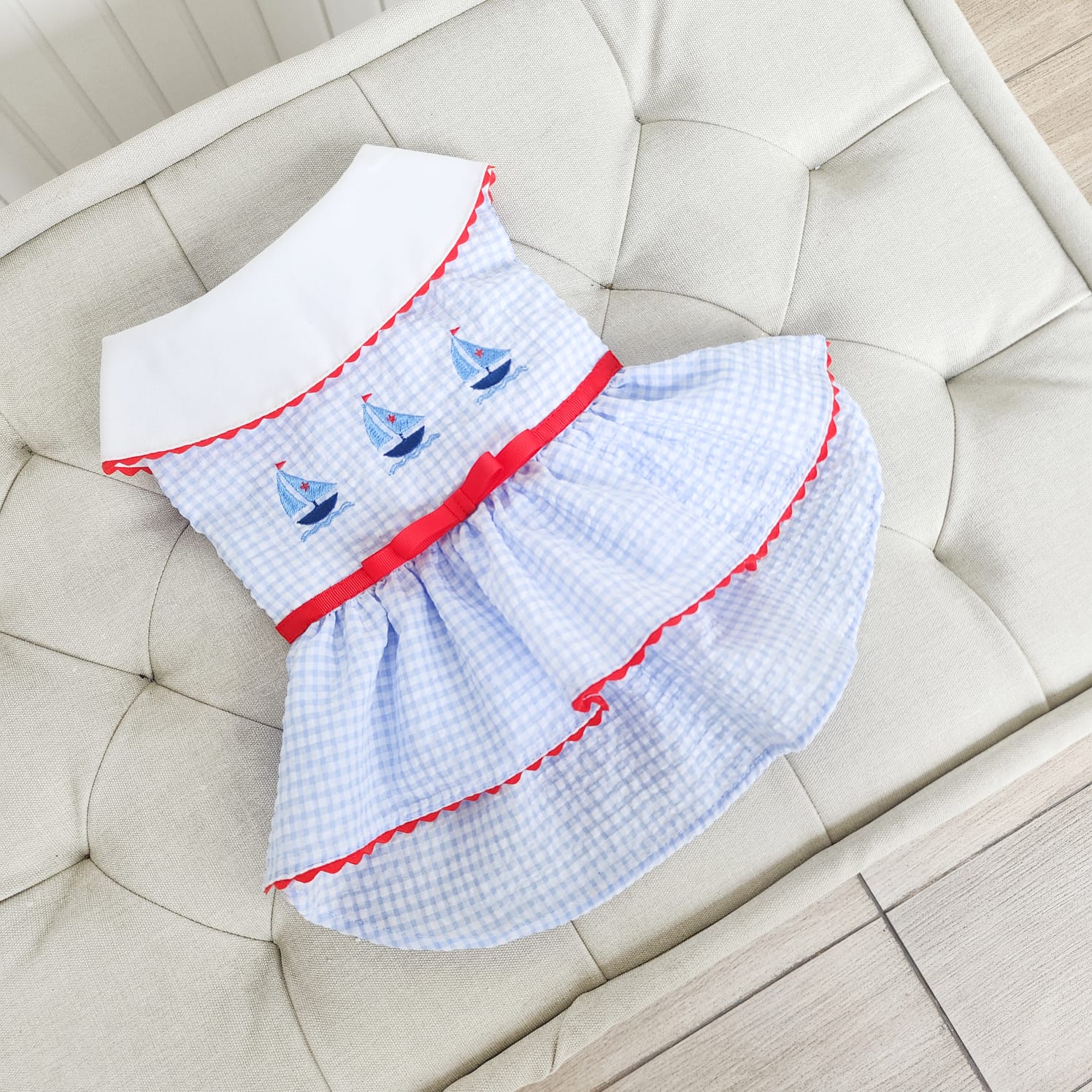 VESTIDO VELERO CELESTE