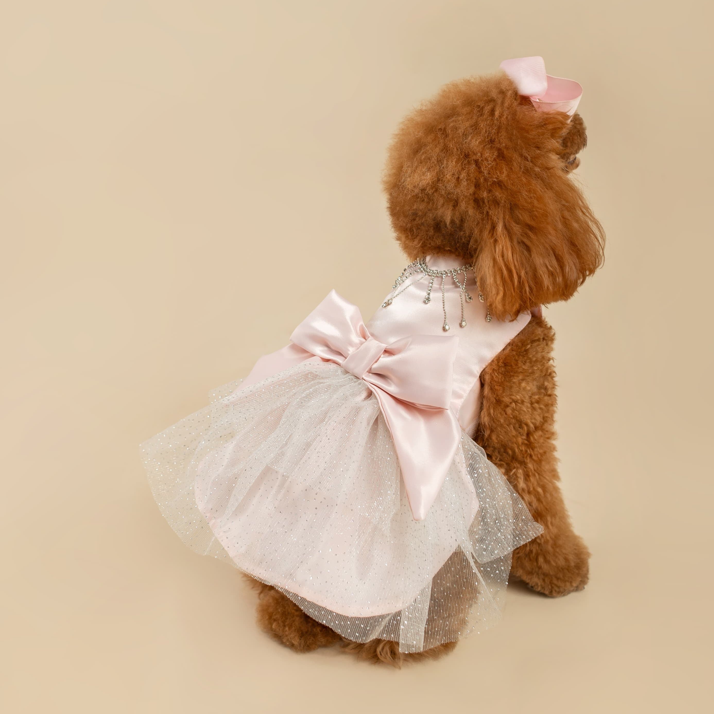 VESTIDO ROSA GALA COLLAR