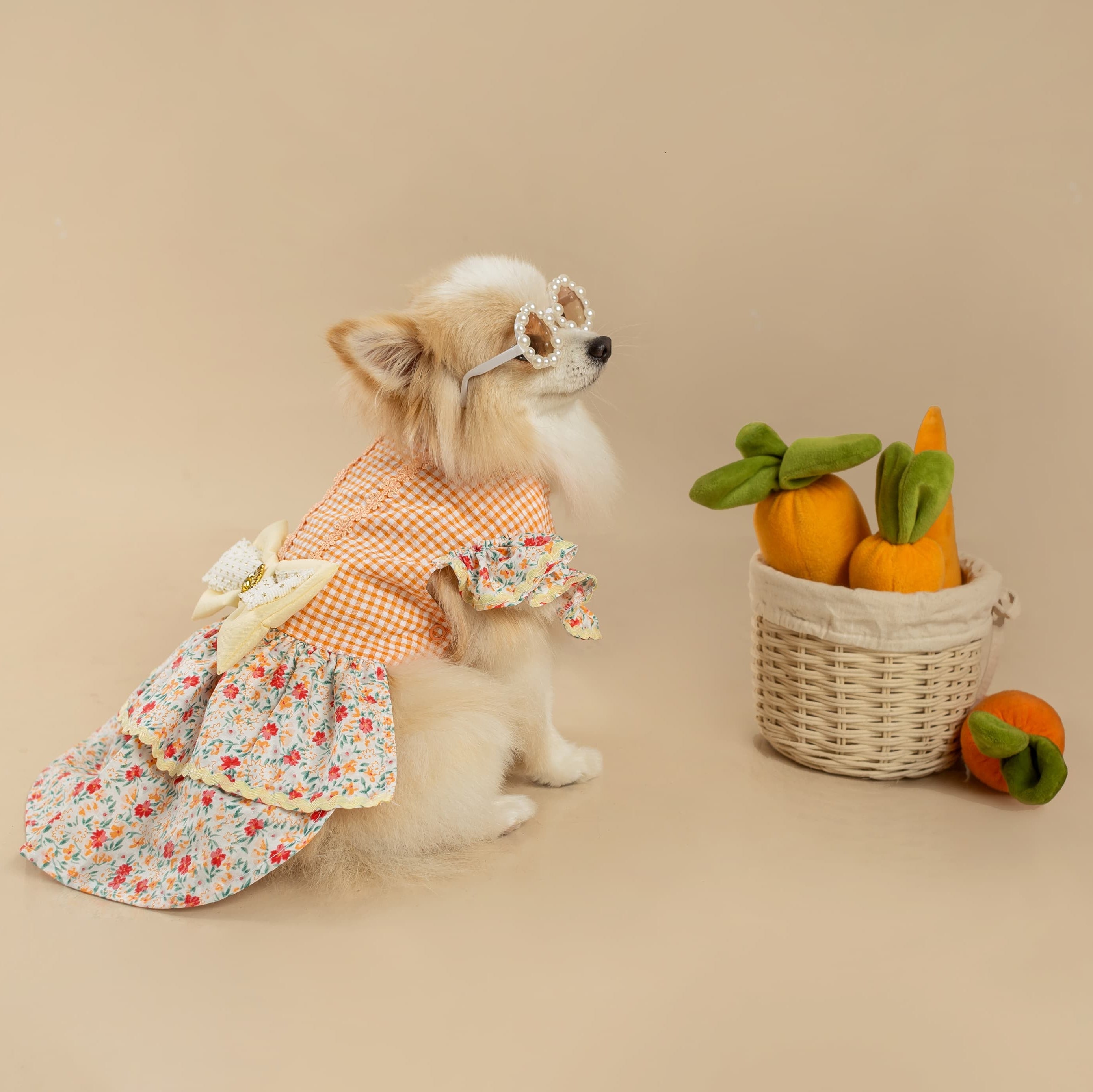 VESTIDO PASCUA NARANJA