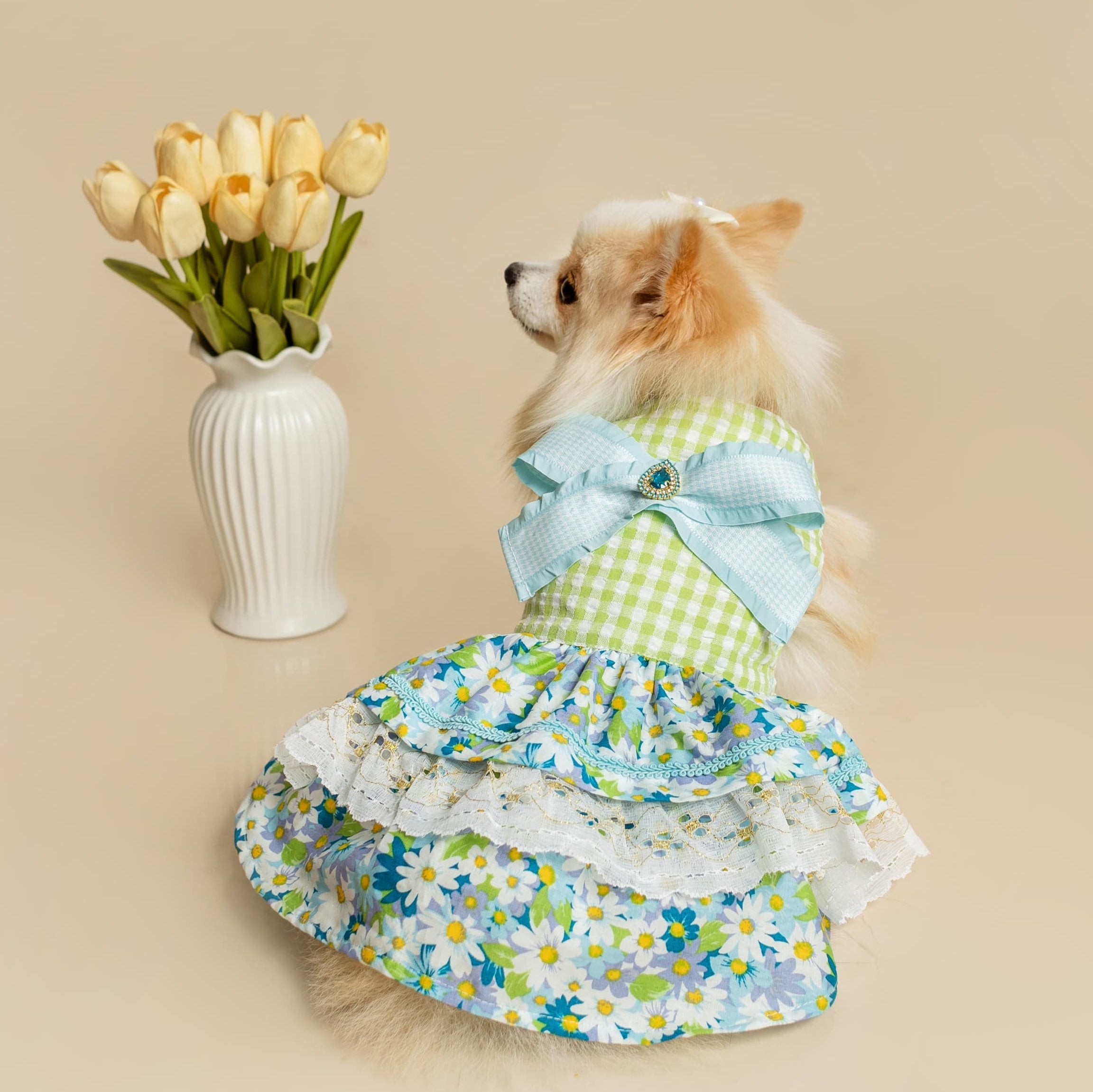 VESTIDO DE PASCUAS VERDE