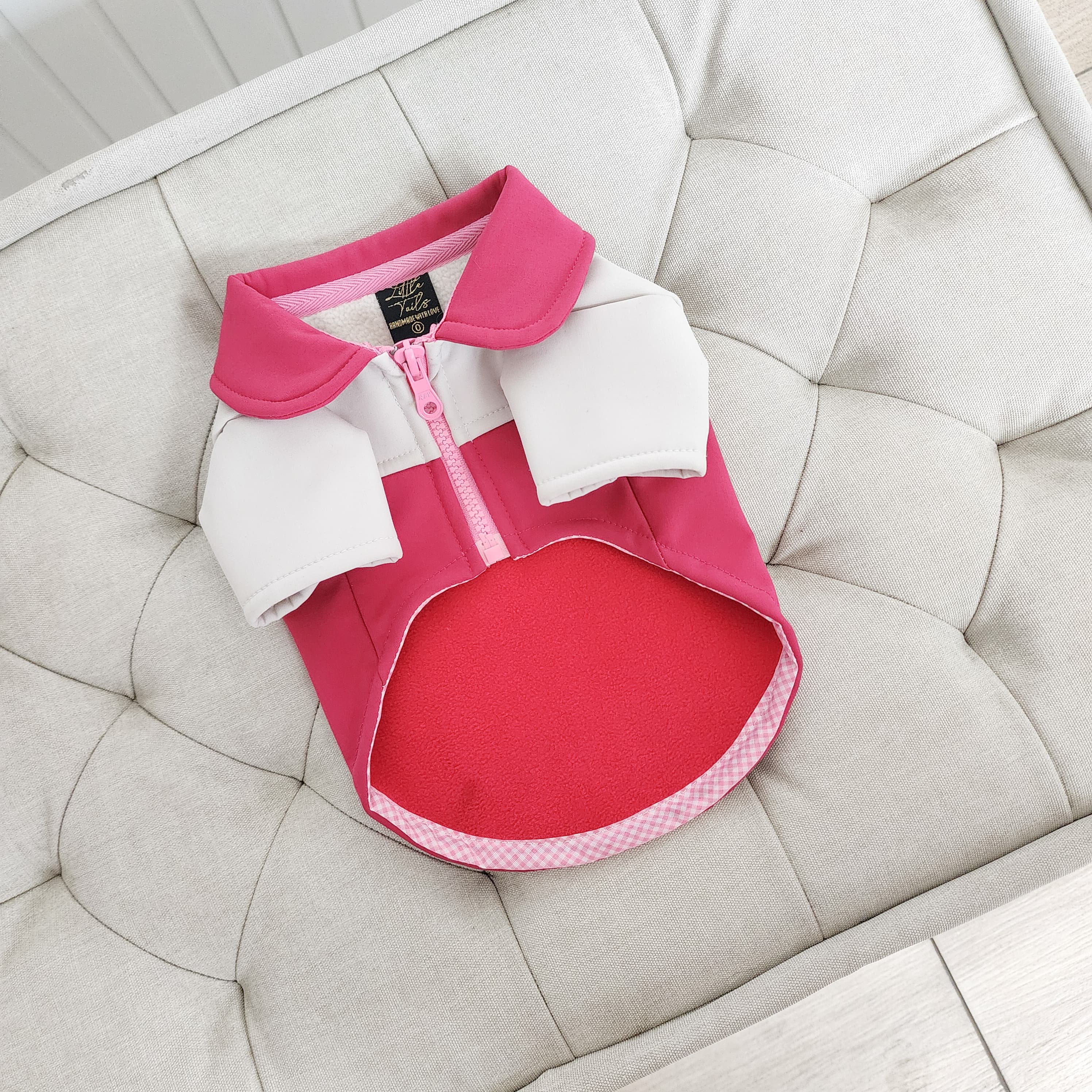 CASACA CORTAVIENTO FUCSIA