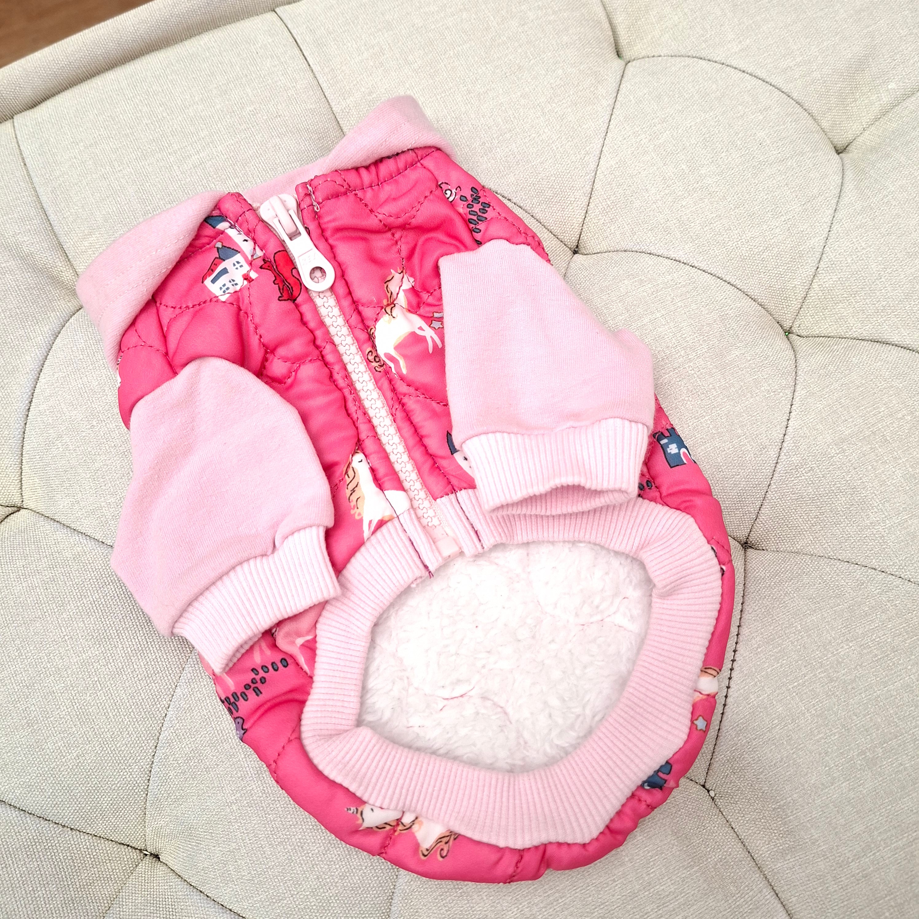 CASACA FUCSIA UNICORNIO