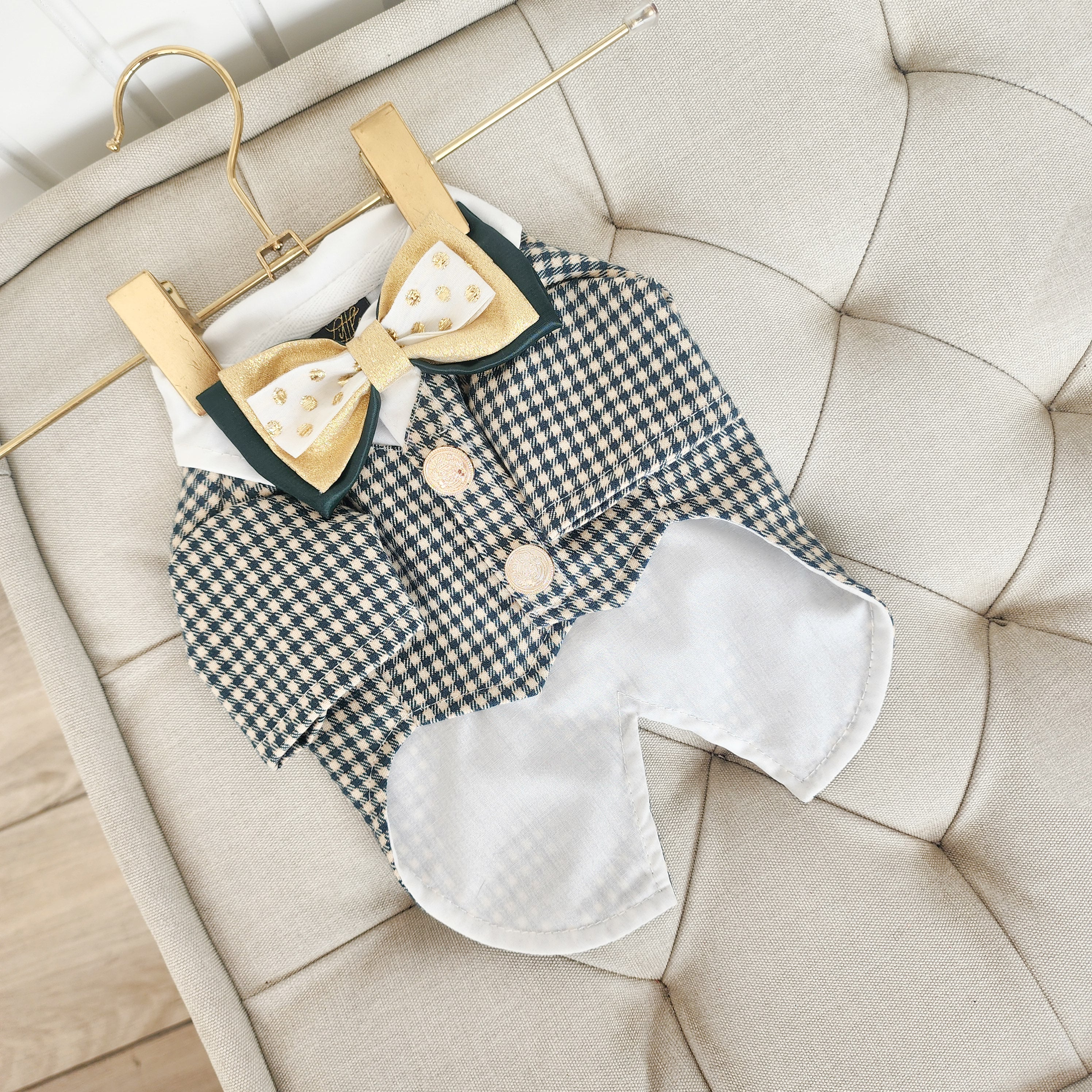 TERNO VERDE A CUADROS