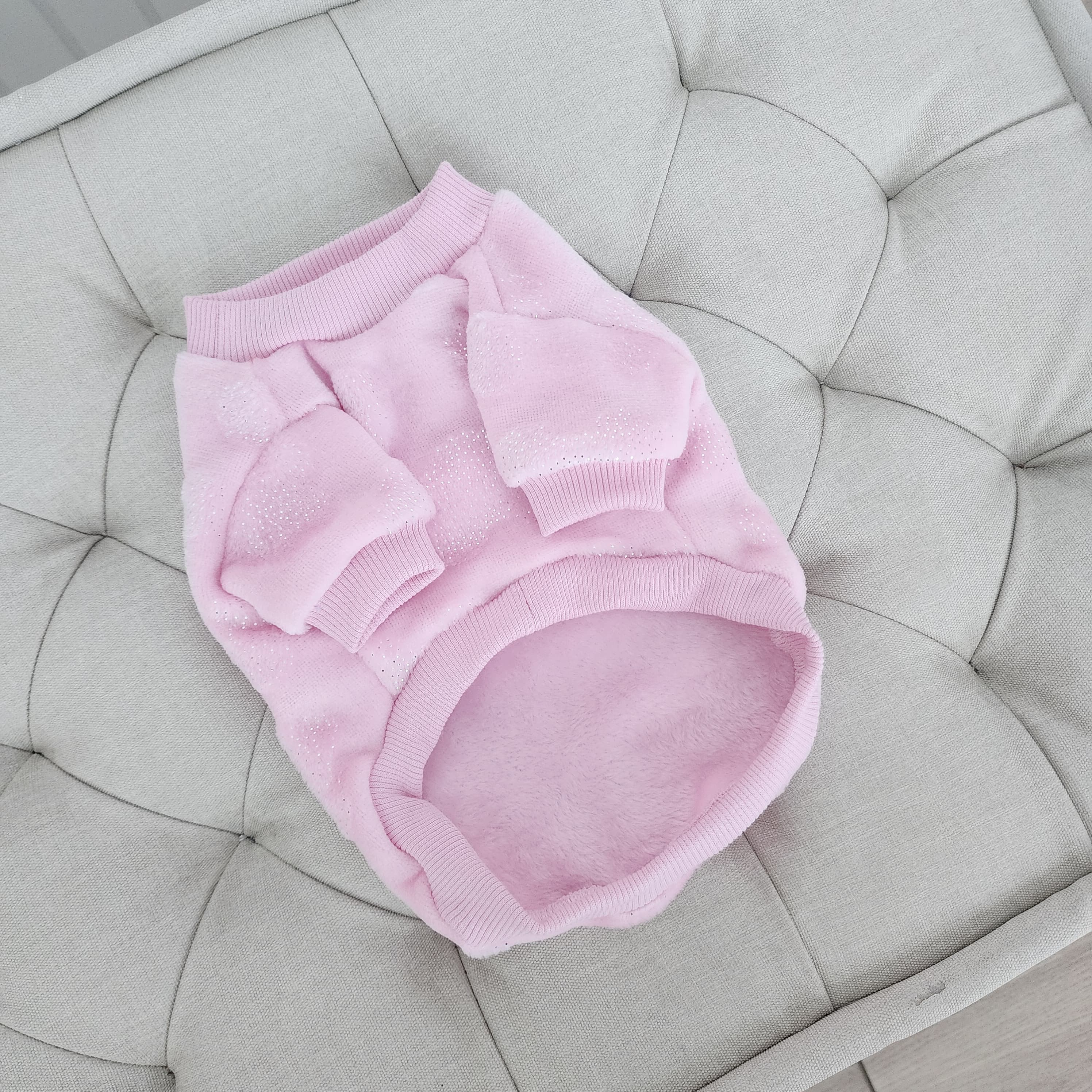 PIJAMA DE FELPA ROSA