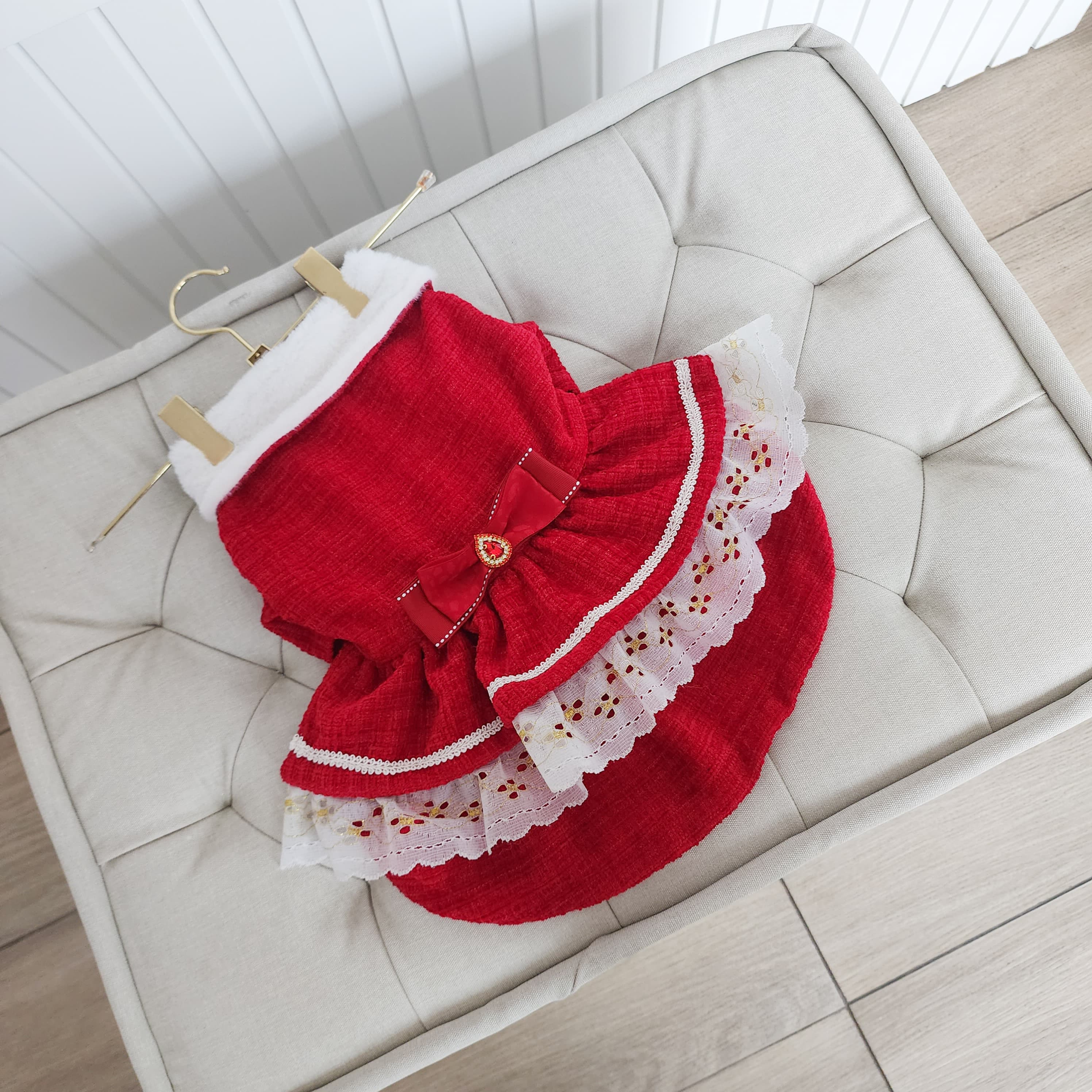 VESTIDO SACO ROJO