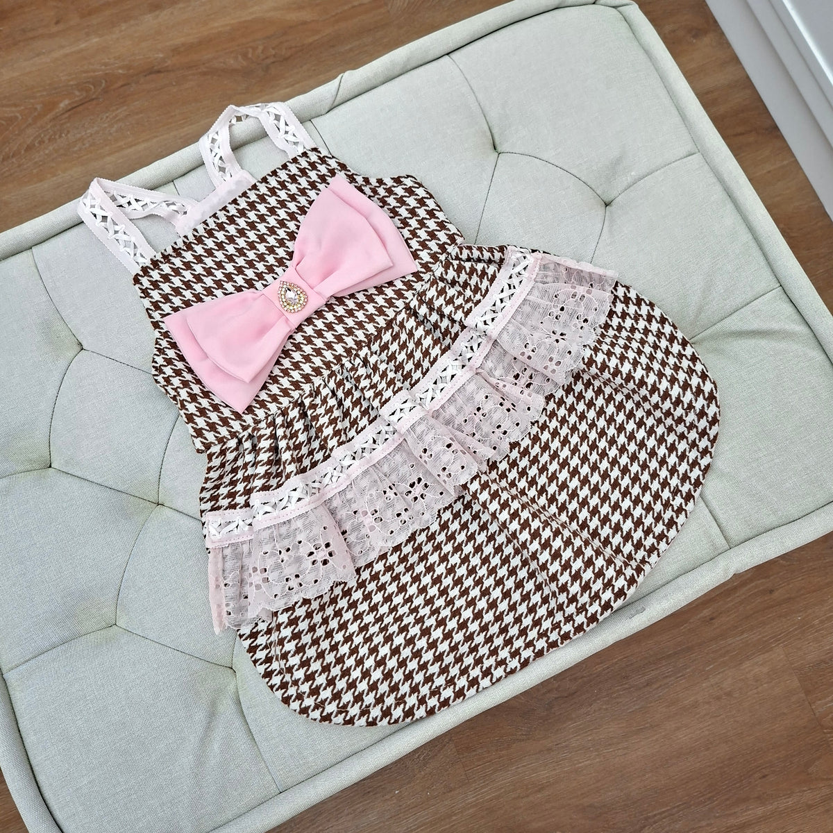 VESTIDO MARRON GALES